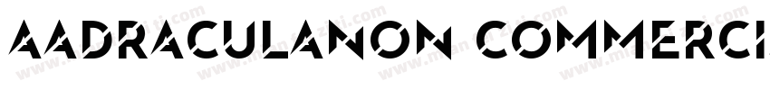 AaDraculaNon CommercialUse字体转换